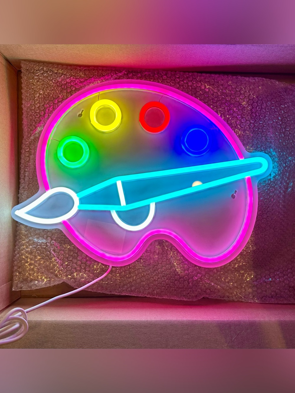 Artist Pallet Neon Sign